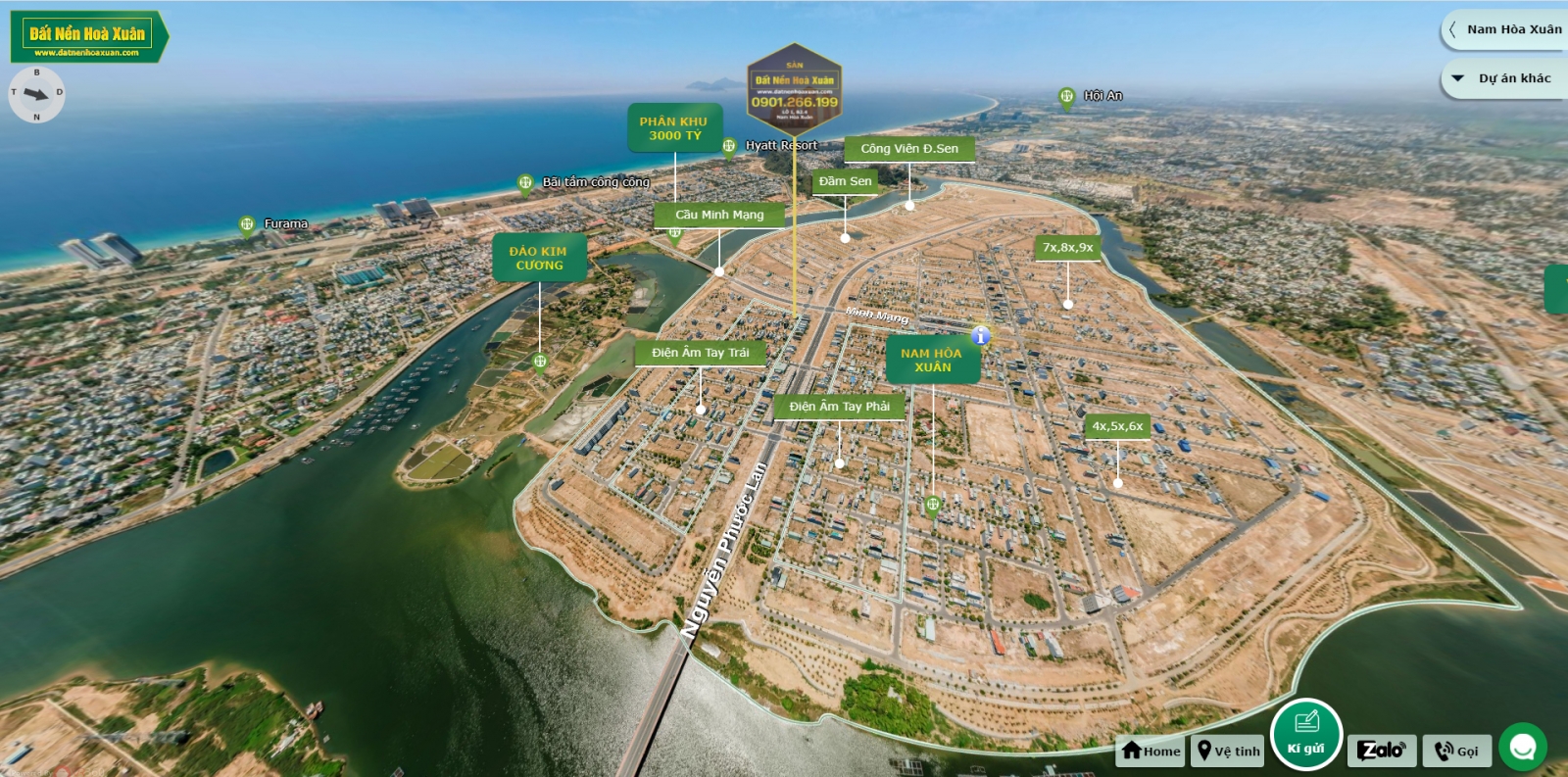 Bản đồ 360 Hòa Xuân thực tế ảo 360 độ đầu tiên Đà Nẵng 2021