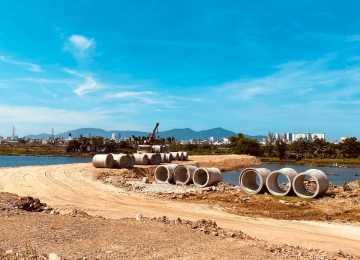 Dạo một vòng xem tiến độ, cảnh quan Nam Hòa Xuân (5.5.2021)