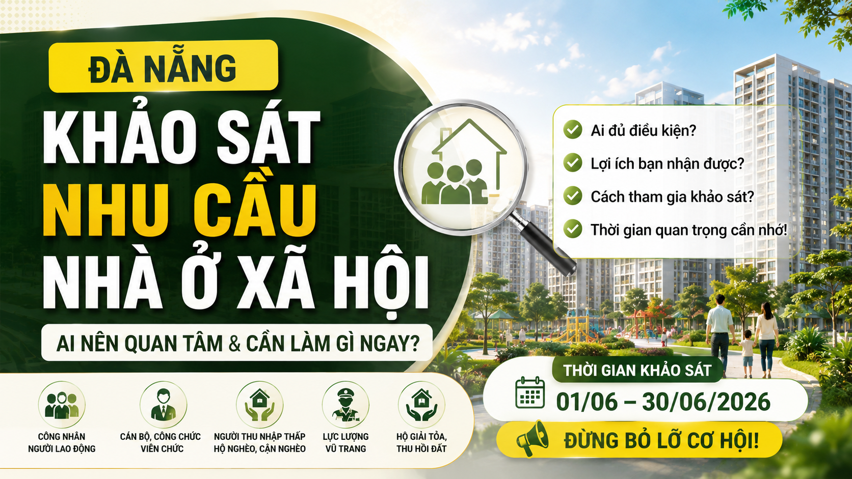 Đà Nẵng khảo sát nhu cầu nhà ở xã hội: Ai nên quan tâm và cần làm gì ngay?