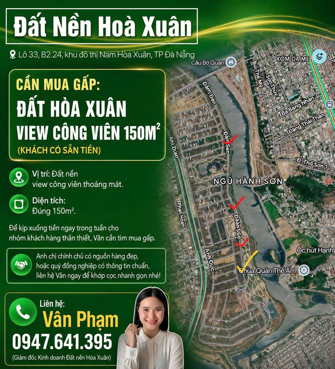 Tìm hàng view Công viên dt 150m2
