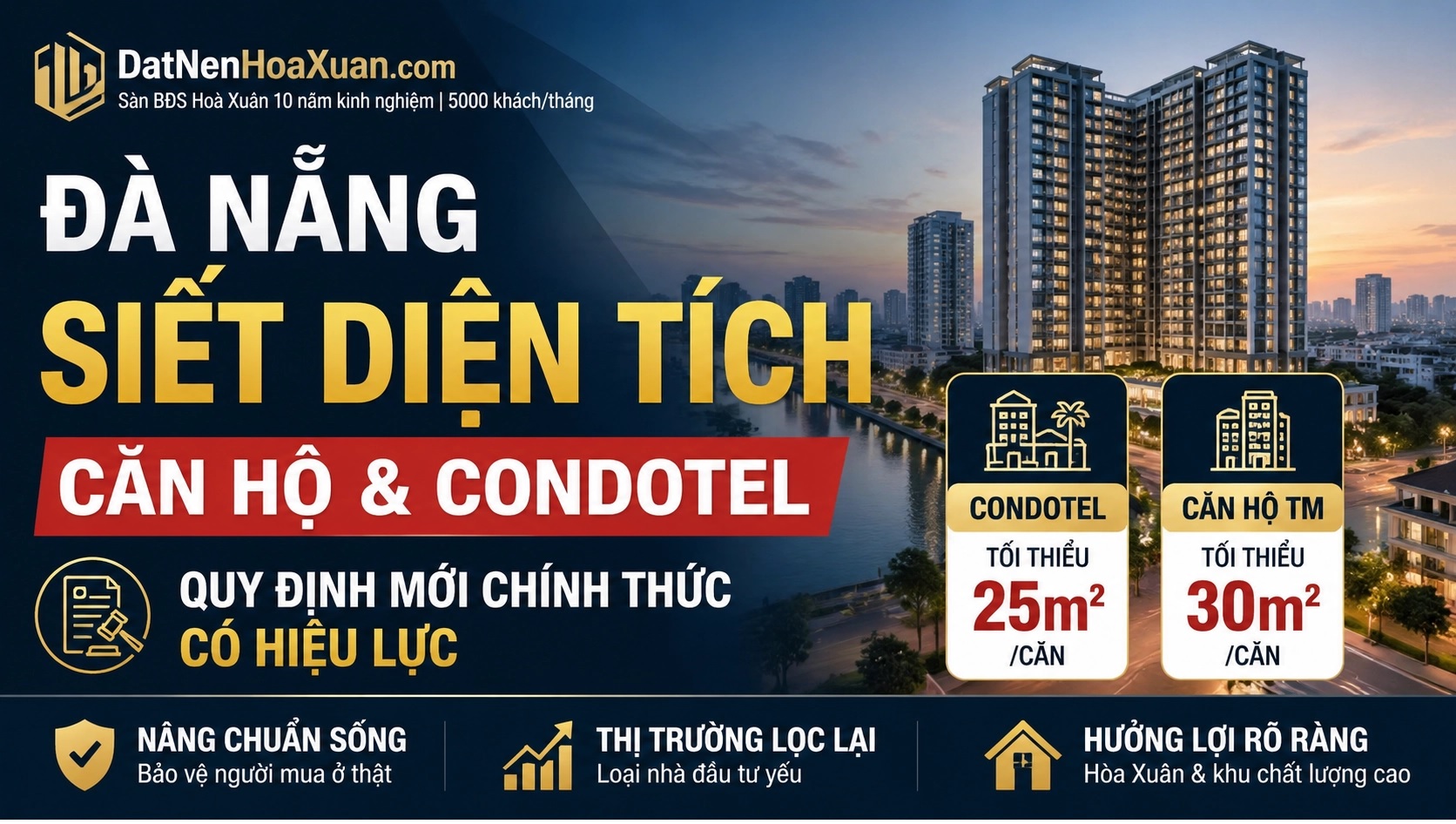 ĐÀ NẴNG SIẾT DIỆN TÍCH CĂN HỘ. Thị trường đang âm thầm đổi luật chơi