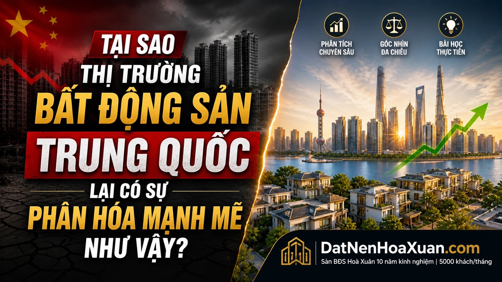 Tại sao thị trường bất động sản Trung Quốc lại có sự phân hóa mạnh mẽ như vậy?