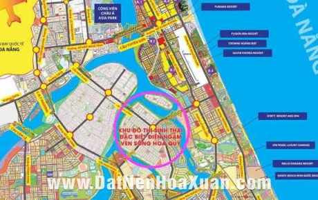 Dự án đô thị sinh thái Đồng Nò Hòa Xuân 4 mặt giáp sông