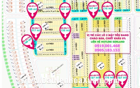 Tổng hợp đất 2 mặt tiền đẹp Nam Hoà Xuân (phần 1)