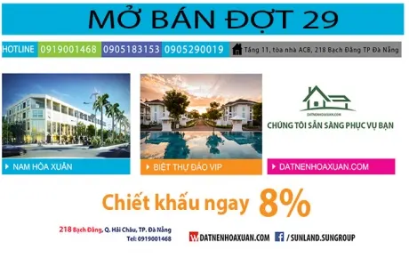Mở bán đợt 29 Hòa Xuân