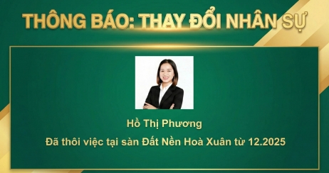 THÔNG BÁO THAY ĐỔI NHÂN SỰ & LỜI TRI ÂN