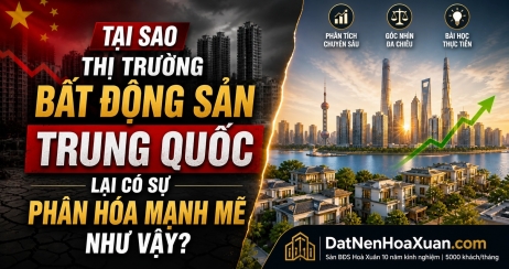 Tại sao thị trường bất động sản Trung Quốc lại có sự phân hóa mạnh mẽ như vậy?