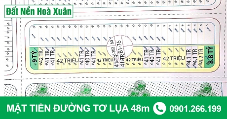 Hot! Hot! Mở bán B1.76 hoà xuân mở rộng, mặt tiền đường tơ lụa 48m.