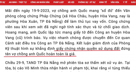 Chiếc 'sổ đỏ' giả và 2,2 Tỷ Đồng 'Bốc Hơi'