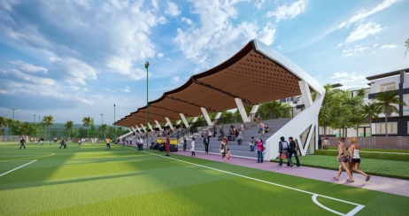 Sân bóng cỏ nhân tạo tại dự án Sun Riverpolis đạt chuẩn chất lượng cao