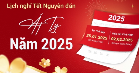 Thông báo lịch nghỉ tết Nguyên Đán 2025