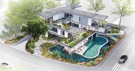 Một biệt thự ven sông Hoà Xuân sẽ có góc nhìn đẹp tới mức nào? 