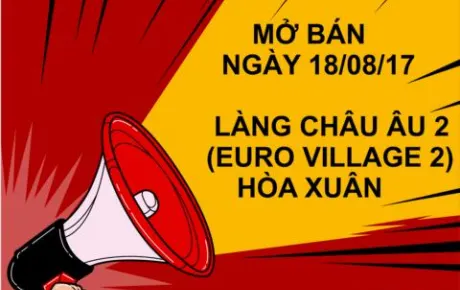 Hot! Sunland chính thức mở bán Làng Châu Âu 2 (Euro village 2), ngày18/8/17