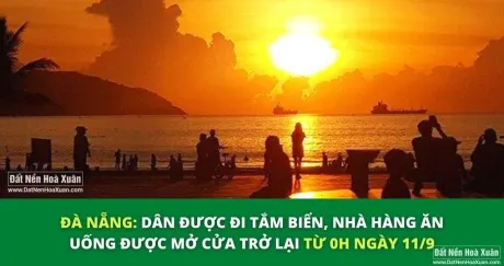 Từ mai, 11/9 dân Đà Nẵng đi cafe, ăn uống, tắm biển ...lại được rồi