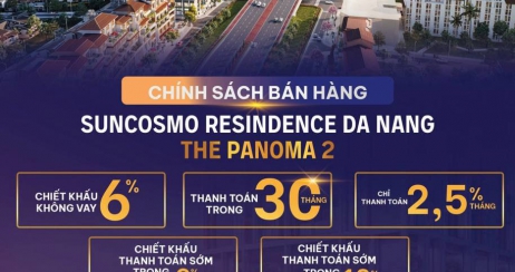 Tiến độ thanh toán và chính sách bán hàng của dự án Sun Cosmo Residence Đà Nẵng.