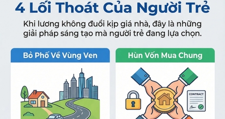 Giá nhà trên trời: 4 'đường lùi' của người trẻ hiện nay