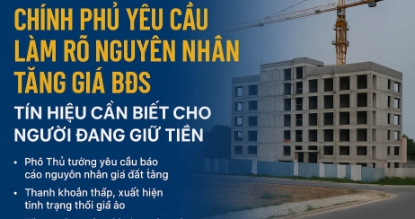 Chính phủ yêu cầu làm rõ nguyên nhân tăng giá BĐS – Tín hiệu cần biết cho người đang giữ tiền