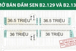 20.2.2019 HOT! Mở bán mới B2.129 và B2.130 Đầm Sen Nam Hoà Xuân- Hotline 0901.266.199 để nhận chiết Khấu 8%