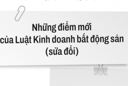 [TÓM TẮT] Những điểm mới của Luật Kinh doanh bất động sản (sửa đổi)