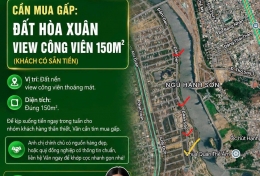 Tìm hàng view Công viên dt 150m2