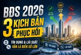 3 kịch bản: BĐS 2026 KHÔNG CÒN 'DỄ ĂN' NHƯ TRƯỚC
