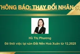 THÔNG BÁO THAY ĐỔI NHÂN SỰ & LỜI TRI ÂN