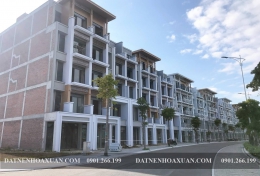 Shophouse ven sông B2.151 Nam Hòa Xuân chính thức hoàn thiện thi công mặt ngoài chờ ngày mở bán