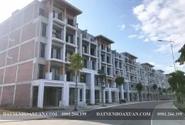 Shophouse ven sông B2.151 Nam Hòa Xuân chính thức hoàn thiện thi công mặt ngoài chờ ngày mở bán