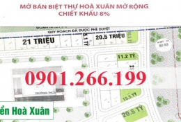 HOT! Mở bán lô góc B2.48, B2.52 và B2.53 Biệt Thự Khu Hoà Xuân Mở Rộng, Chiết Khấu 8%