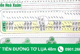 Hot! Hot! Mở bán B1.76 hoà xuân mở rộng, mặt tiền đường tơ lụa 48m.
