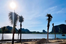 Cập nhật tiến độ khu đầm sen, ven sông Nam Hoà Xuân 