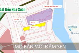 MỞ BÁN MỚI! KHU VỰC ĐẦM SEN NGÀY 06/12/2018 - HOTLINE 0901.266.199