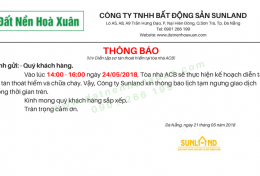 Thông báo: Về việc diễn tập sơ tán thoát hiểm tại tòa nhà ACB