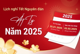 Thông báo lịch nghỉ tết Nguyên Đán 2025