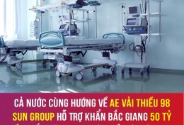 Sun Group hỗ trợ khẩn Bắc Giang 50 tỷ lắp trung tâm hồi sức tích cực.