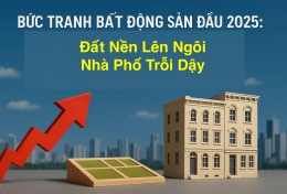 Bức Tranh Bất Động Sản Đầu 2025: Đất Nền Lên Ngôi, Nhà Phố Trỗi Dậy