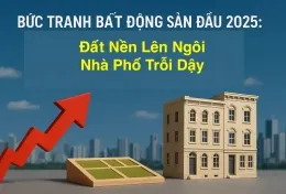 Bức Tranh Bất Động Sản Đầu 2025: Đất Nền Lên Ngôi, Nhà Phố Trỗi Dậy