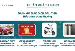 Tri ân khách hàng khi đặt mua dự án CASAMIA ưu đãi cực lớn trong tháng 7.2020
