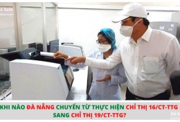 Khi nào Đà Nẵng chuyển từ thực hiện Chỉ thị 16/CT-TTg sang Chỉ thị 19/CT-TTg?