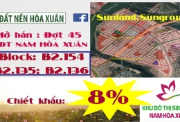 Hot ! Sunland mở bán (đợt 45) kề cầu Trung Lương và bên phải Cầu Minh Mạng - Nam Hòa Xuân