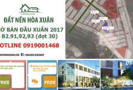 Tưng bừng mở bán  Nam Hoà Xuân đầu xuân 2017: B2.91,92,93 (đợt 30)