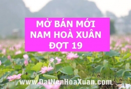 Mở bán mới Nam Hoà Xuân - đợt 19 - Block B2.98 và B2.99