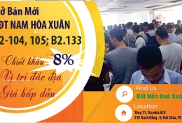 NÓNG ! Mở bán Block B2.104,105 cạnh TT thương mại Nguyễn Phước Lan, B2.133 đối diện công viên - Nam Hòa Xuân (Đợt 52)