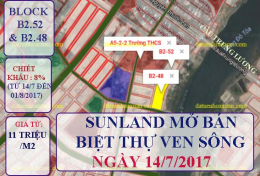 HOT! SUNLAND MỞ BÁN BIỆT THỰ SÔNG HOÀ XUÂN 