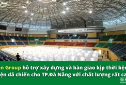 Sun Group hỗ trợ xây dựng và bàn giao kịp thời bệnh viện dã chiến cho TP Đà Nẵng với chất lượng rất cao.