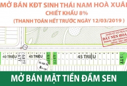 Mở bán mới B2.132 Đầm Sen Nam Hoà Xuân- Hotline 0901.266.199