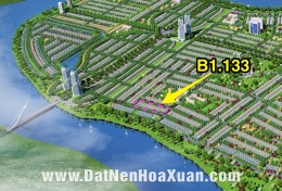 Mở bán Hoà Xuân mở rộng B1.133 cạnh sông, biệt thự. 