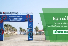 Bạn có biết: từ Shophouse Hoà Xuân RA BIỂN chỉ mất 5 phút?