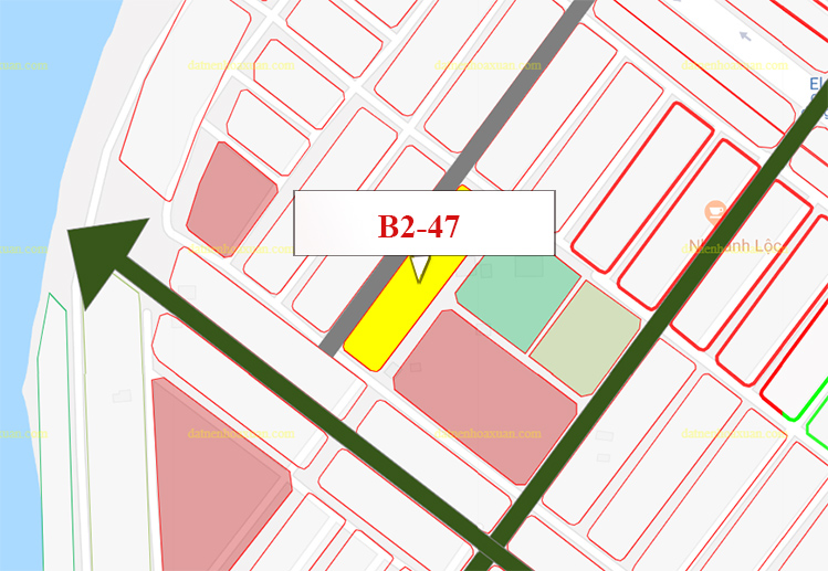 B2.47, Lô 5 - Khu đô thị Nam Hòa Xuân |Sàn Đất Nền Hòa Xuân