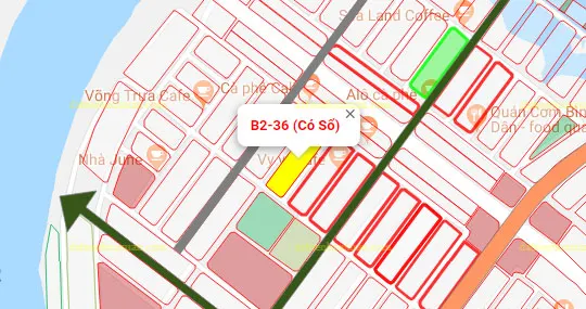 B2.36, Lô 4 - Khu đô thị Nam Hòa Xuân |Sàn Đất Nền Hòa Xuân
